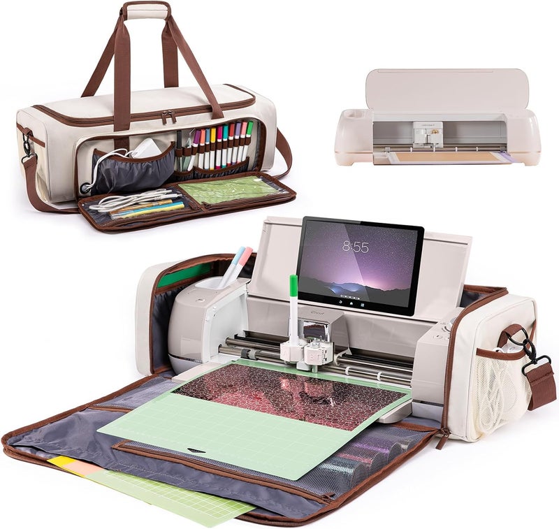 IMAGINING Carrying Case Bag for Cricut Maker 4, Maker 3, Explore 4, Explore 3, Explore Air 2, Large Opening Storage for Cricut Accessories and Suppliers - Image 1